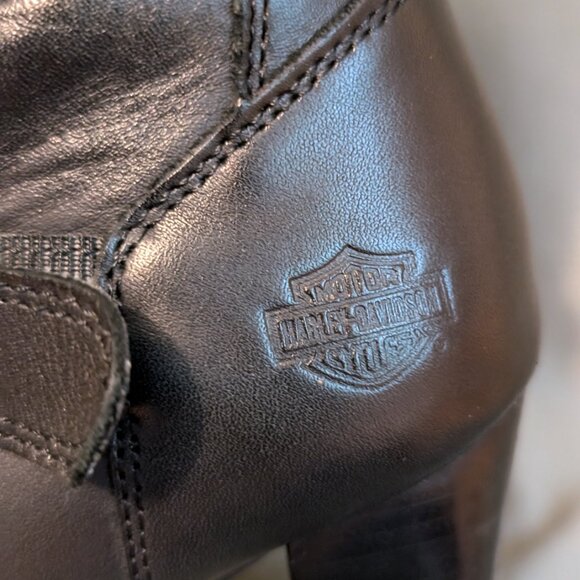 Black Ankle Boots - Harley Davidson - size 7.5 - Picture 4 of 9